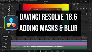 DaVinci Resolve 18.6 | Creating Static Masks & Adding Blur