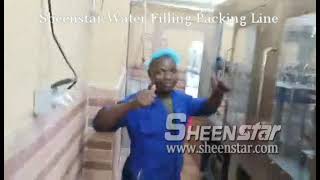 Zhangjiagang Sheenstar Full automatic Water Filling Packing Line in Mozambique