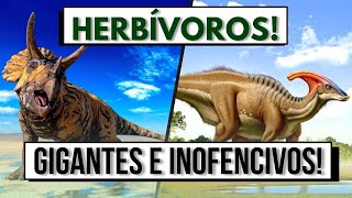 INCRÍVEL! Conheça 10 DINOSSAUROS que são HERBÍVOROS!