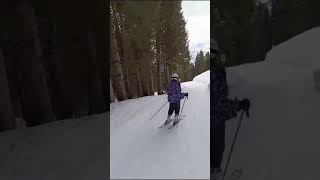 Ski lesson at friLingue Winter Camps