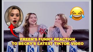 {#freenbecky} FREEN'S FUNNY REACTION TO BECKY'S LATEST TIKTOK VIDEO