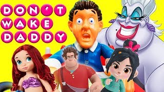 Wreck-It Ralph Don't Wake Daddy Game! With Ariel, Flounder, and Vanellope! | Princess World