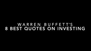 The 8 best Warren Buffett quotes on Investing