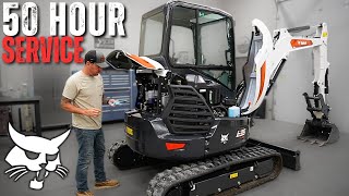 BOBCAT E35 R2....BREAK IN SERVICE. (50 hour) Step By Step