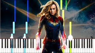 Captain Marvel Theme [Synthesia Piano Tutorial]