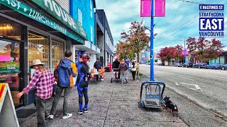 Vancouver Walk 🇨🇦 - Exploring East Van, Grandview-Woodland to Strathcona (Narrated)