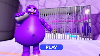 GRIMACE BARRY'S PRISON ESCAPE! Terrible OBBY Walkthrough FULL GAME #Roblox #Obby