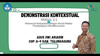 Demonstrasi Kontekstual Modul 2.1 Pembelajaran Berdiferensiasi