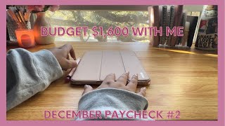 ✨BUDGET $3,000 WITH ME✨ December Paycheck #2 | Cash Envelopes, Sinking Funds, and Savings Challenges