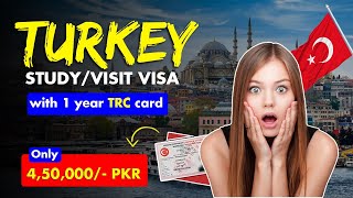 Turkey Visit / Study visa with 1 year TRC card in Just Rs. 450,000/- NO SINGLE PENNY BEFORE A VISA.