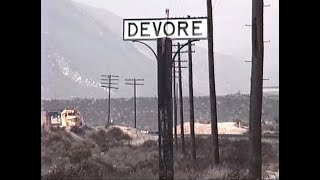 Santa Fe 5107 at Devore with Caboose, February 10, 1991