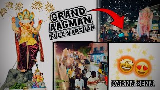 Korutla Ganesh Aagman ||karna sena ||Bheemunidubba||2024||rckiddovlogs