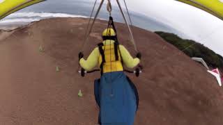 20180725ab - Fort Funston. Improving steep banks.