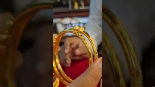 Bangoli gold bangles design#gold #goldjewellerydesignsforwomen #youtubeshorts