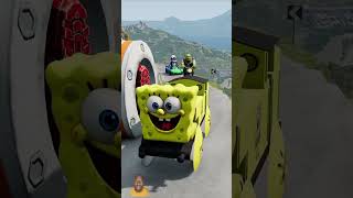 Weird Cartoon Cars Vs IronMan Big Foot #shorts #viral #short