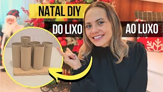 DECORAÇÃO DE NATAL INCRÍVEL COM ROLOS DE PAPEL HIGIÊNICO🎄Ideias Batatinhas Para o Natal ✨ NATAL DIY