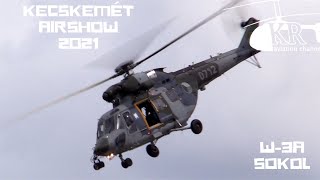 W-3A Sokol demo flight at Kecskemét Airshow 2021