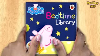 🐷PEPPA PIG : UNBOXING BEDTIME  LITTLE  LIBRARY BOOK SET | Kids Books Read Aloud