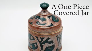 One Piece Covered Jar