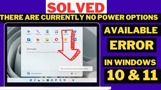 Quick Fix: No Power Options Available in Windows 10 & 11 (7 solutions)