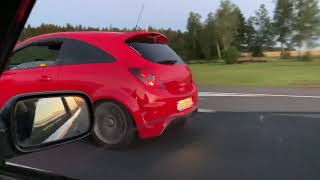 Opel Corsa OPC Stage 2 (230+hp) vs Honda Civic 4gen MT (200+hp)