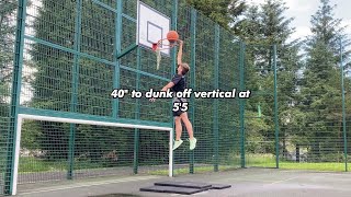 Dunk Journey 15² how high can I dunk off vertical at 5'5?