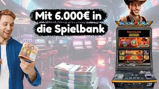 Mit 6.000€ in die Spielbank nach Tschechien - Book of Ra 20€ Fach!