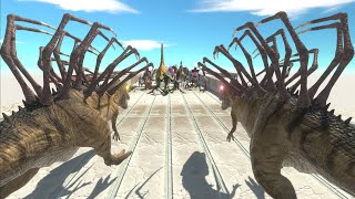 Escape from ALIEN CARCHARODONTOSAURUS DUO - Animal Revolt Battle Simulator ARBS