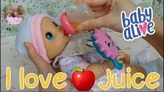 Baby Alive Video| Feeding Baby Alive Whoopsie Doo Baby Camilla Apple Juice🍎🍹So Yummy😋