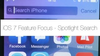 iOS 7 Feature Focus - Spotlight Search