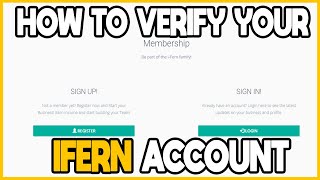 HOW TO VERIFY YOUR IFERN ACCOUNT | INSTRUCTION | USAPANG IFERN