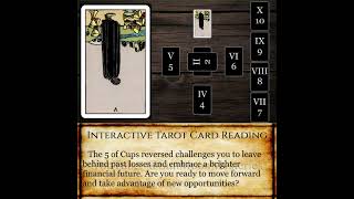 Celtic Cross Wealth: Five of Cups in Position 3 Reversed - Lingering Regret