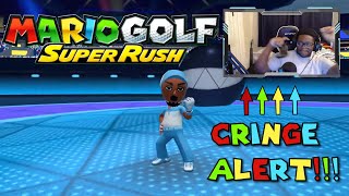 What Sound Does An Eagle Make Again??? Hilarious [Mario Golf Super Rush] Online Gameplay