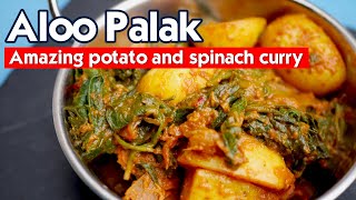 Aloo palak and i'm back! | Amazing vegan curry!