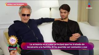 En Exclusiva: ¡Andrea Bocelli nos habla de su nueva producción con su hijo! | Sale el Sol