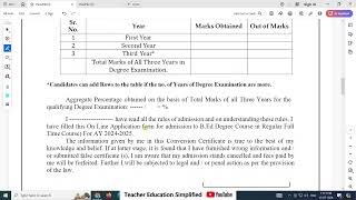 Degree Conversion Certificate (Hindi)