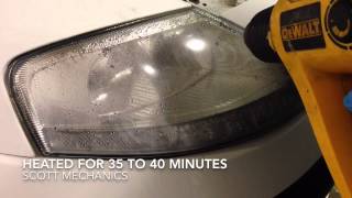 How to restore headlight removing the water