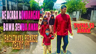 BAWA ROMBONGAN KELUARGA BESAR KE ACARA KAWINAN LIHAT REAKSI ORANG !!? || RON'S FAMILY