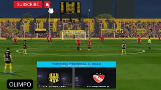 OLIMPO vs INDEPENDIENTE (CHIVILCOY) | CUARTOS DEL FEDERAL A | PES 6