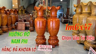 Lục Bình 1m6x47 Vân Vip Hương Đỏ Nam Phi, Hàng Đã Khoan Cả Lỗ