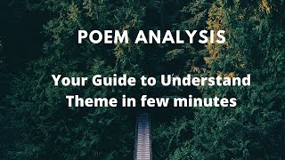 How to Analyze A Poem: A Quick Review on Theme & Imagery