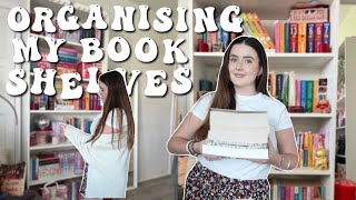 Organise my bookshelves with me! 📚✨ | Ella Rose Reads