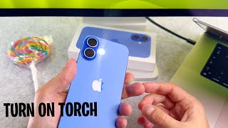 How To Turn On Flashlight On iPhone 16 / iPhone 16 Plus