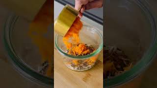 High-Protein Overnight Carrot Oats! #shorts #asmr