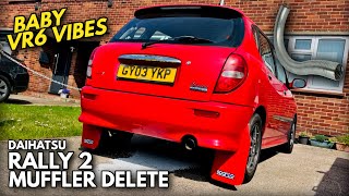 Couldn't Be Happier! | Daihatsu Sirion Rally 2 Muffler Delete | Storia Rally | 1.3 K3VE2 Exhaust