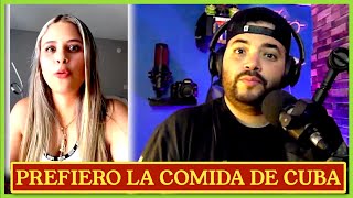 CUBANA DICE QUE LA COMIDA EN EE.UU NO SIRVE NO SEBE A NADA,PREFIERE LA CUBANA