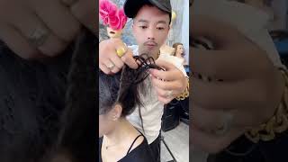 Weird hairstyle #shorts #hairstyle #hairstylist #barber #amazing #doyoulikeit #tryit #incredible