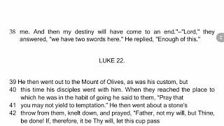 Luke Chapter 22