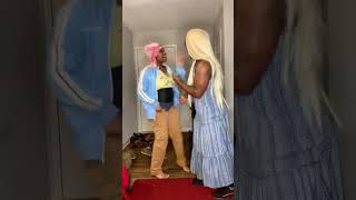 When he back again with thjs wig #funny #ourchannel #bellandkeyzz #comedy #shorts