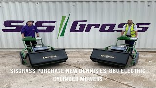 SISGrass switch to the new Dennis ES 860 electric cylinder mower